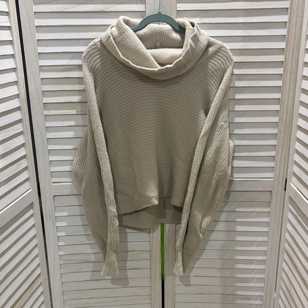 Rachel Zoe Cream Cowl Neck Sweater